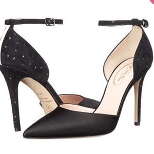 SJP Satin and Suede Galileo Heels